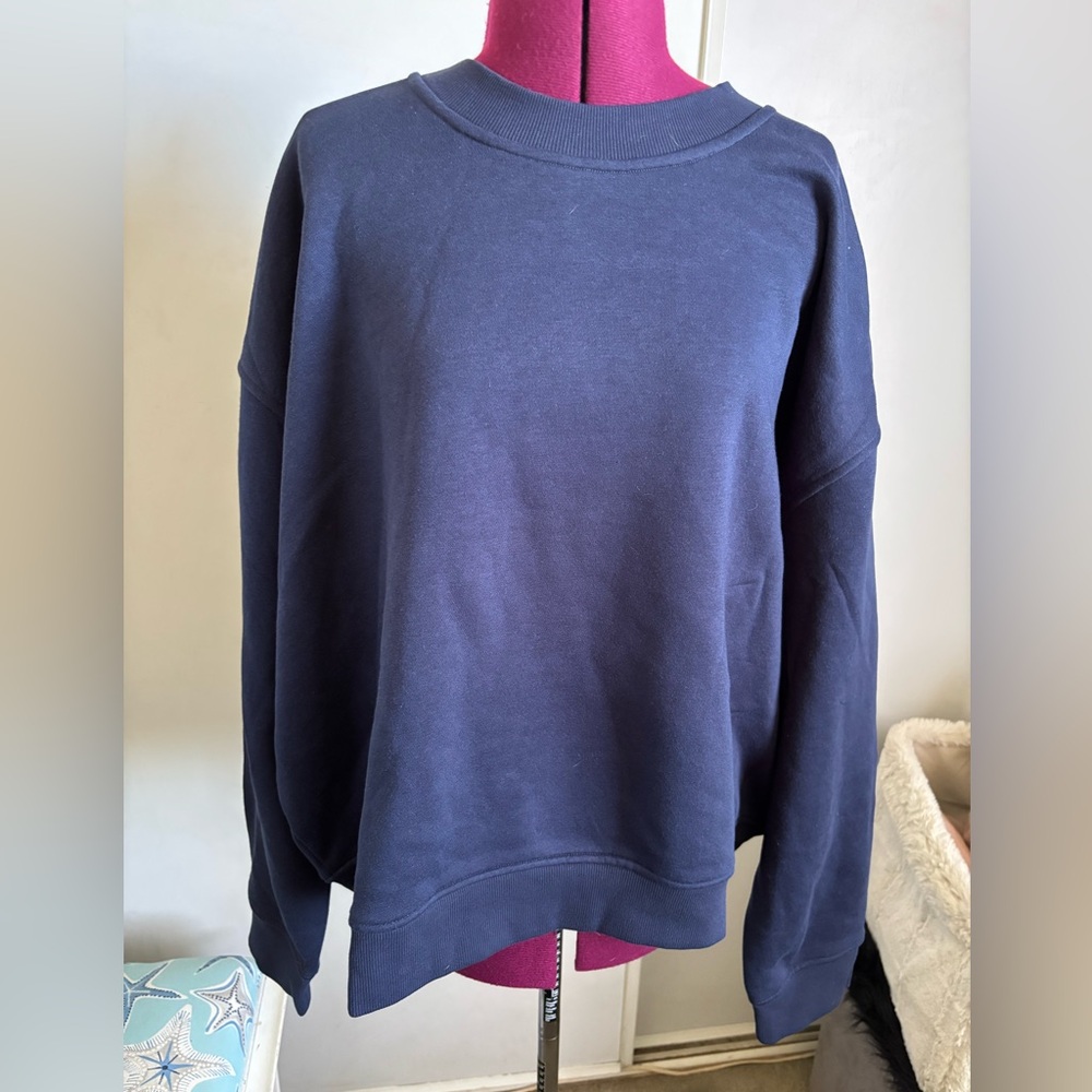 NWOT Amazon Essentials Men Blue Sweatshirt, Size 4X